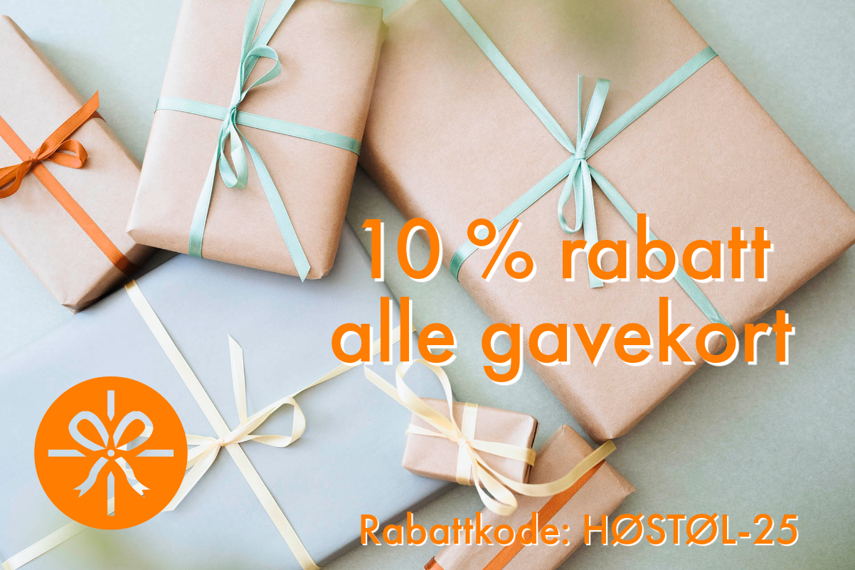 Høstsalg -10 % rabatt på alle gavekort