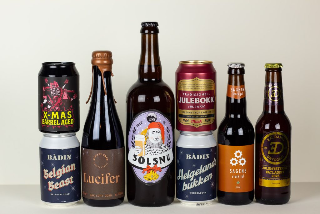 Topp 8  Beste norske juleøl på Vinmonopolet 2025