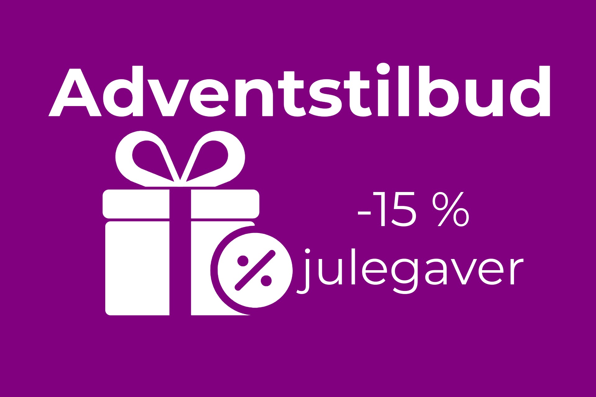 ADVENTSSALG   15  smaksrike julegaver